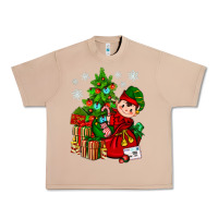 Burro Santa's Elf Christmas Urban Heavy Tee - BundleAndBundleShop