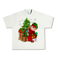 Pistachio Santa's Elf Christmas Urban Heavy Tee - BundleAndBundleShop