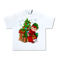 White Santa's Elf Christmas Urban Heavy Tee - BundleAndBundleShop
