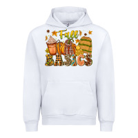 White Fall Basics Urban Hoodie - CowhideDigitalArt
