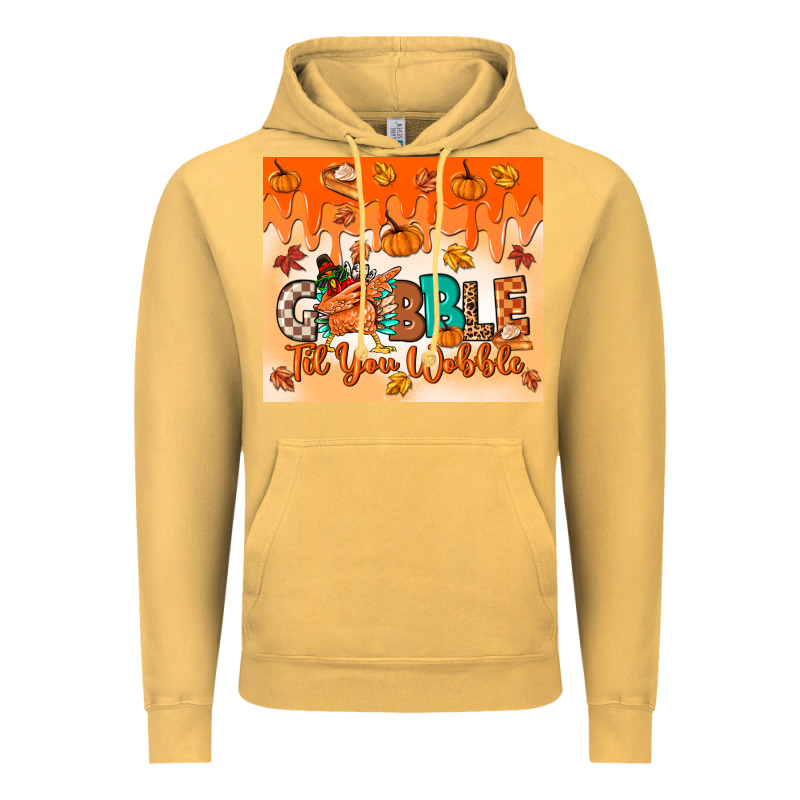 Gobble Til You Wobble Tumbler Vintage Hoodie by MaliasSmallBusiness | Teevron