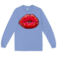 Colony Blue kiss Long Sleeve Tee - RanaPortraitStore