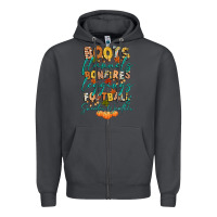 Smoke boots flannels bonfires football Zipper Hoodie - CowGirlArtShop
