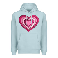 Blue Mist sweet heart olivia Premium Hoodie - OliviaCreatesArt
