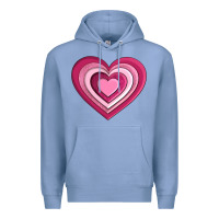 Colony Blue sweet heart olivia Premium Hoodie - OliviaCreatesArt