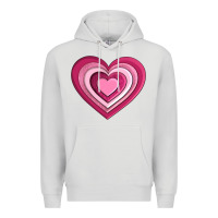Dove Grey sweet heart olivia Premium Hoodie - OliviaCreatesArt