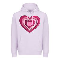 Lilac sweet heart olivia Premium Hoodie - OliviaCreatesArt