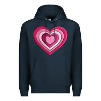 Navy sweet heart olivia Premium Hoodie - OliviaCreatesArt