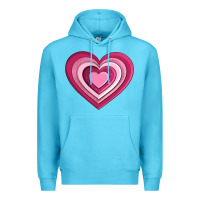 Ocean Blue sweet heart olivia Premium Hoodie - OliviaCreatesArt