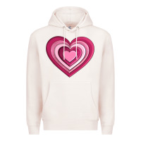 Pale Pink sweet heart olivia Premium Hoodie - OliviaCreatesArt