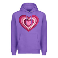 Purple sweet heart olivia Premium Hoodie - OliviaCreatesArt
