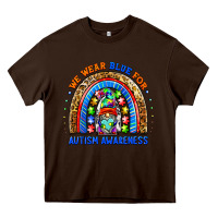 Chocolate Brown autism awareness gnomes Heavy Core Tee - BarkalooDesign