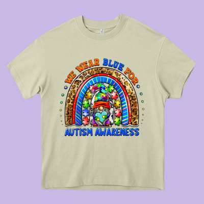 Autism Awareness Gnomes Heavy Core Tee Designed By Barkaloodesign
