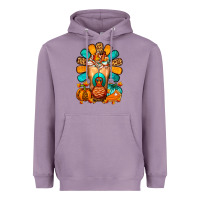 Lavender Thanksgiving Cold Drink Frappe Heavyweight Hoodie - FaDigitalArtStudio