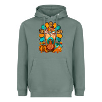 Sage Thanksgiving Cold Drink Frappe Heavyweight Hoodie - FaDigitalArtStudio
