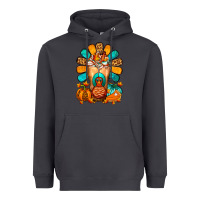Smoke Thanksgiving Cold Drink Frappe Heavyweight Hoodie - FaDigitalArtStudio