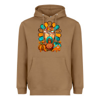 Toasted Coconut Thanksgiving Cold Drink Frappe Heavyweight Hoodie - FaDigitalArtStudio
