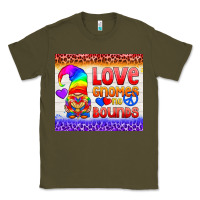 Army Green LGBTQ+ Love Gnomes No Bounds Tumbler Classic Tee - BundleAndBundleShop