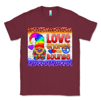 Burgundy LGBTQ+ Love Gnomes No Bounds Tumbler Classic Tee - BundleAndBundleShop