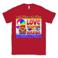 Red LGBTQ+ Love Gnomes No Bounds Tumbler Classic Tee - BundleAndBundleShop