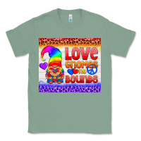 Sage LGBTQ+ Love Gnomes No Bounds Tumbler Classic Tee - BundleAndBundleShop
