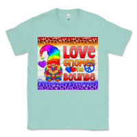 Seafoam LGBTQ+ Love Gnomes No Bounds Tumbler Classic Tee - BundleAndBundleShop
