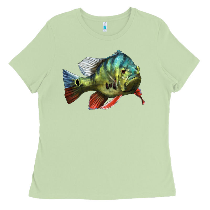 Peacock Bass Illustrations Ladies Tee by LillyAllenDesigns | Teevron