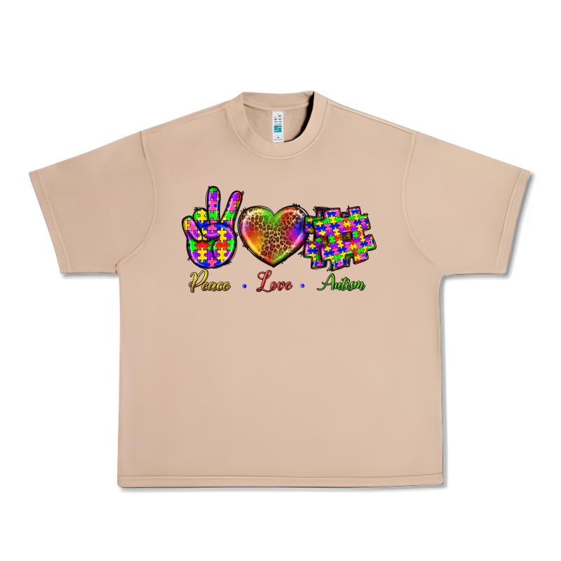 Peace Love Autism Urban Heavy Tee by BundleAndBundleShop | Teevron