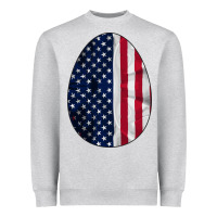 Heather Grey AMERICAN FLAG Heavyweight Sweatshirt - Bettercallsaul