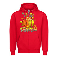 Red its the season softball Zipper Hoodie - CowGirlArtShop