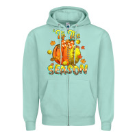 Seafoam its the season softball Zipper Hoodie - CowGirlArtShop