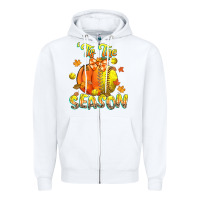 White its the season softball Zipper Hoodie - CowGirlArtShop
