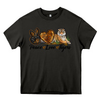 Asphalt Peace Love Tigers Heavy Core Tee - LillyAllenDesigns
