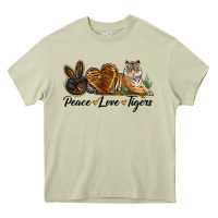 Mossy Peace Love Tigers Heavy Core Tee - LillyAllenDesigns