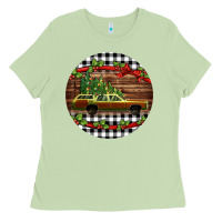 Matcha Christmas vacation car Christmas Ladies Tee - Jasminsmagicworld