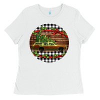 White Christmas vacation car Christmas Ladies Tee - Jasminsmagicworld