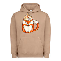 Pigment Burro coffee cups animal Urban Hoodie - CowhideDigitalArt