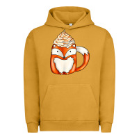 Pigment Peanut Butter coffee cups animal Urban Hoodie - CowhideDigitalArt