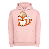 Pigment Salmon coffee cups animal Urban Hoodie - CowhideDigitalArt