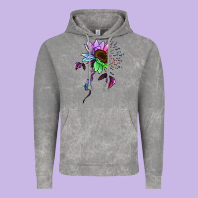 Be Kind Autism Semicolon Vintage Hoodie Designed By Jasminsmagicworld