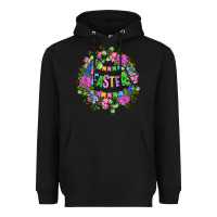 Black Easter Day Flower Easter Heavyweight Hoodie - OliviaCreatesArt