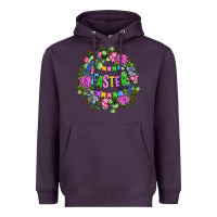 Plum Easter Day Flower Easter Heavyweight Hoodie - OliviaCreatesArt