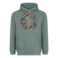 Sage Easter Day Flower Easter Heavyweight Hoodie - OliviaCreatesArt