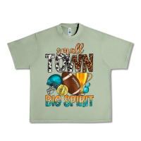 Oil Green Small Town Big Spirit Urban Heavy Tee - BundleAndBundleShop