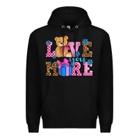Black love you more olivia Premium Hoodie - OliviaCreatesArt