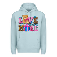 Blue Mist love you more olivia Premium Hoodie - OliviaCreatesArt