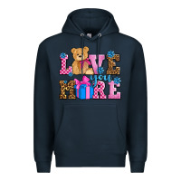 Navy love you more olivia Premium Hoodie - OliviaCreatesArt
