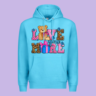 Love You More Olivia Premium Hoodie Designed By Oliviacreatesart