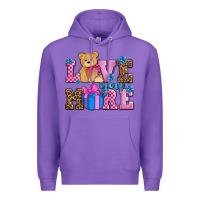 Purple love you more olivia Premium Hoodie - OliviaCreatesArt