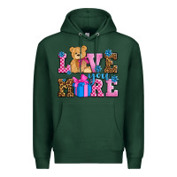 Sports Green love you more olivia Premium Hoodie - OliviaCreatesArt